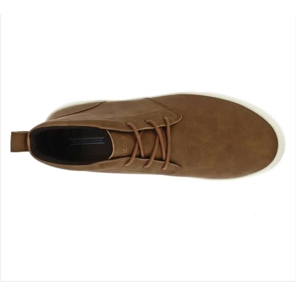 IZOD Men\'s Palmer PU Leather Chukka Boots Memory Foam Brown Size 9 NIB main image 6